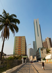 New skyscraper on the Marginal promenade called avenida 4 de fevereiro, Luanda Province, Luanda, Angola