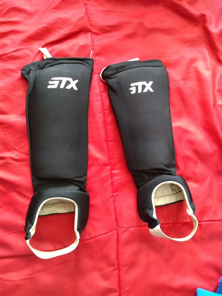 SRX foam shin guards with padded ankles too