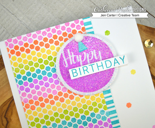 Jen Carter CP Rainbow Hexagon For Everything Spot On Birthday Closeup