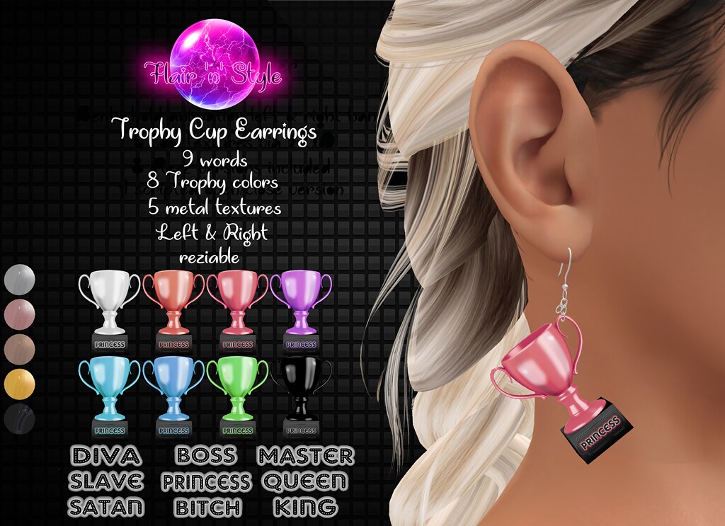{Flair ‘n’ Style} Trophy Cup Earrings