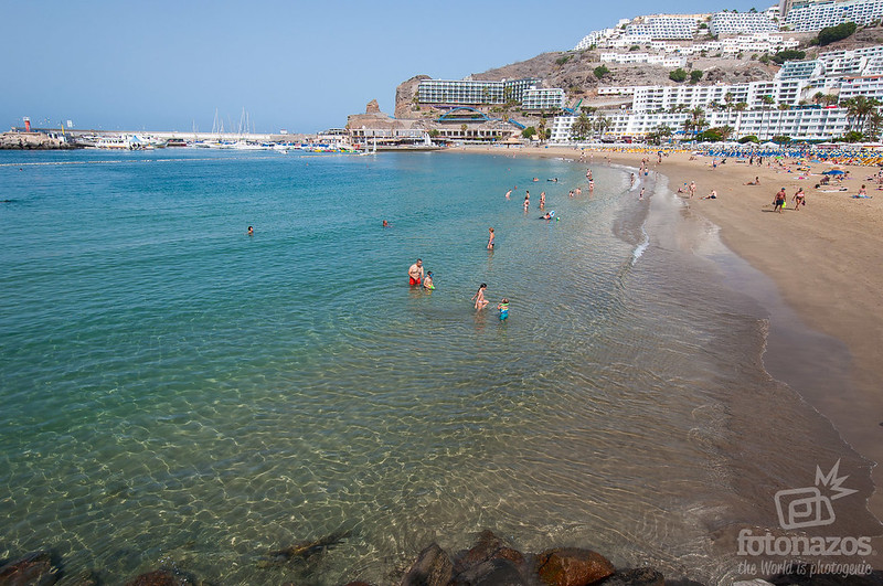 Playa de Puerto Rico en Gran Canaria
