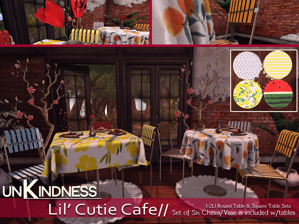 uK – Lil Cutie Cafe Tables and Chairs