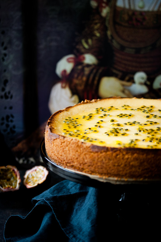 Jultchiks Blog: Baked ricotta passionfruit cheesecake