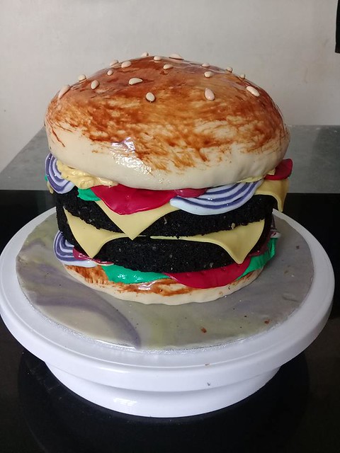 Burger Cake by Kurlina's Foodie Chronicles