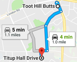Titup Hall Drive to Toot Hill Butts (Oxford, UK)