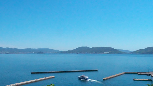 大津島 山口 周南市 yamaguchi shuunan port island sky sea ferry boat