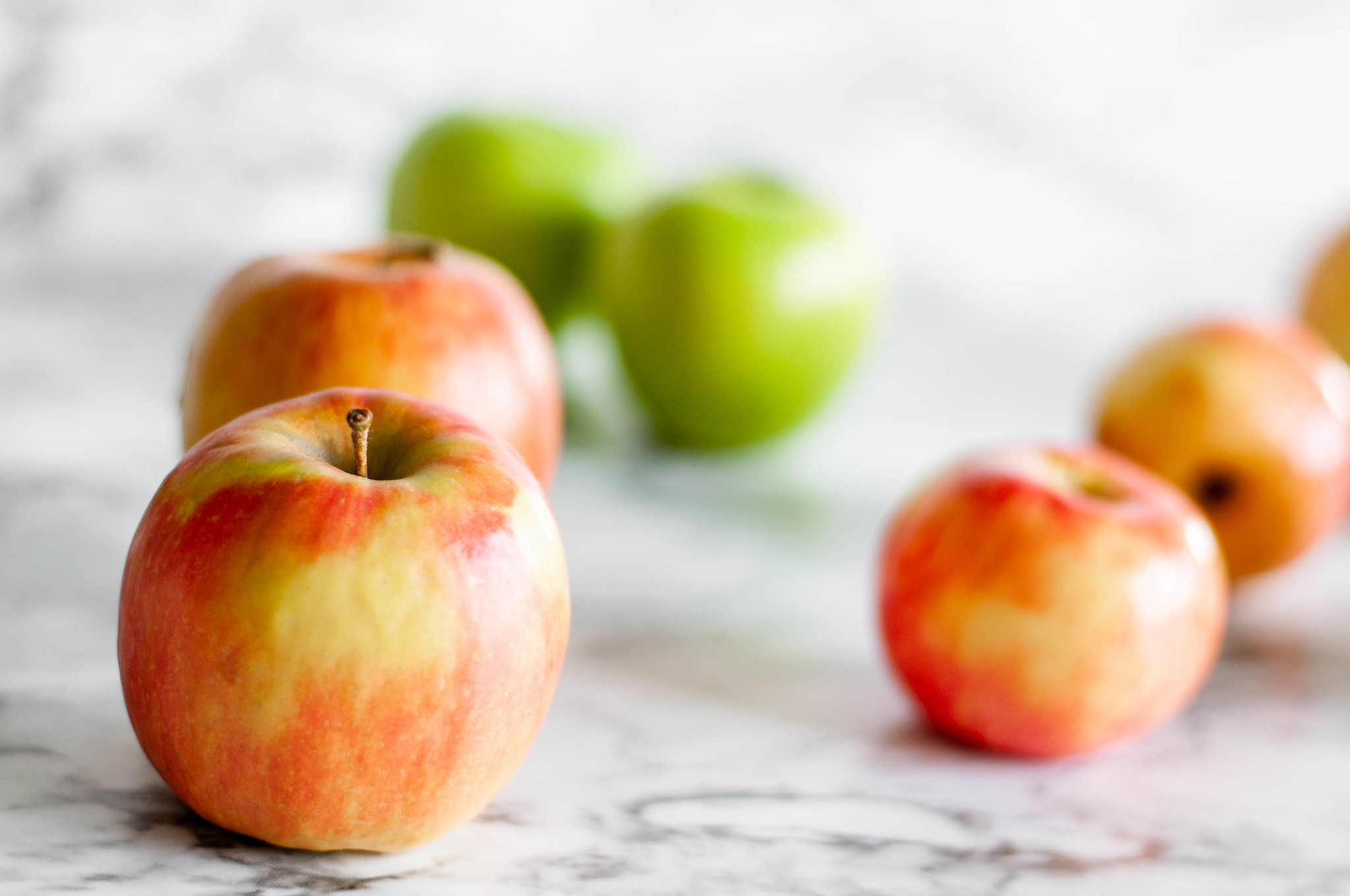 Today I'm sharing a guide to the best apples for baking. My 5 favorites for apples pies, crisps and more are included. Honeycrisp, Granny Smith, Jonagold, Braeburn and Pink Lady all made the cut.