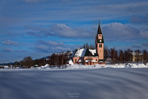 arjeplog svezia swedenwinter neve snow cool freddo landscape chiesa church d750 nikon