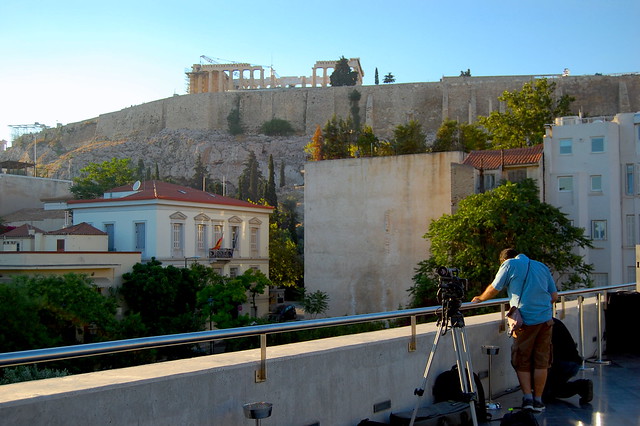 View of Parthenon from the museum