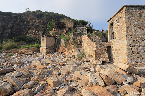 Ruins of stone loading ramps