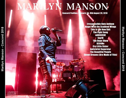 Marilyn Manson-Concort 2018 back