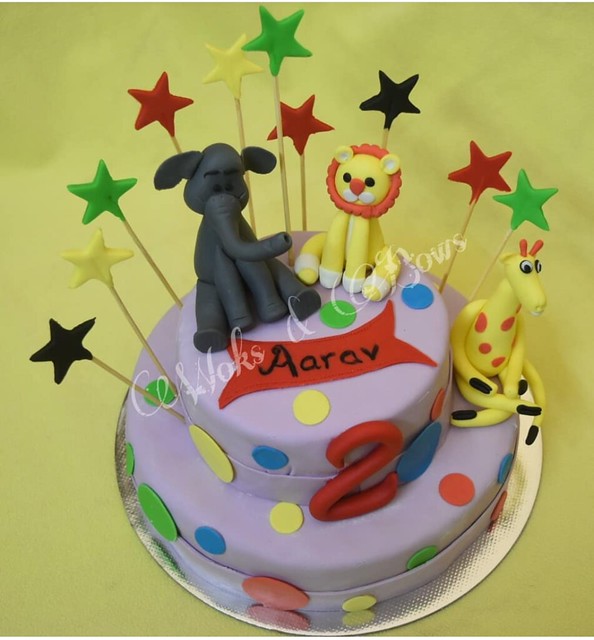 Animal Themed Cake by Woks & Bows