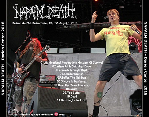 Napalm Death-Darien Center 2018 back