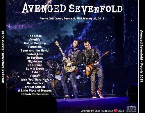 Avenged Sevenfold-Peoria 2018 back