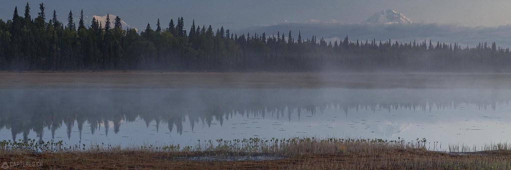Morning reflections in the lake - Alaska