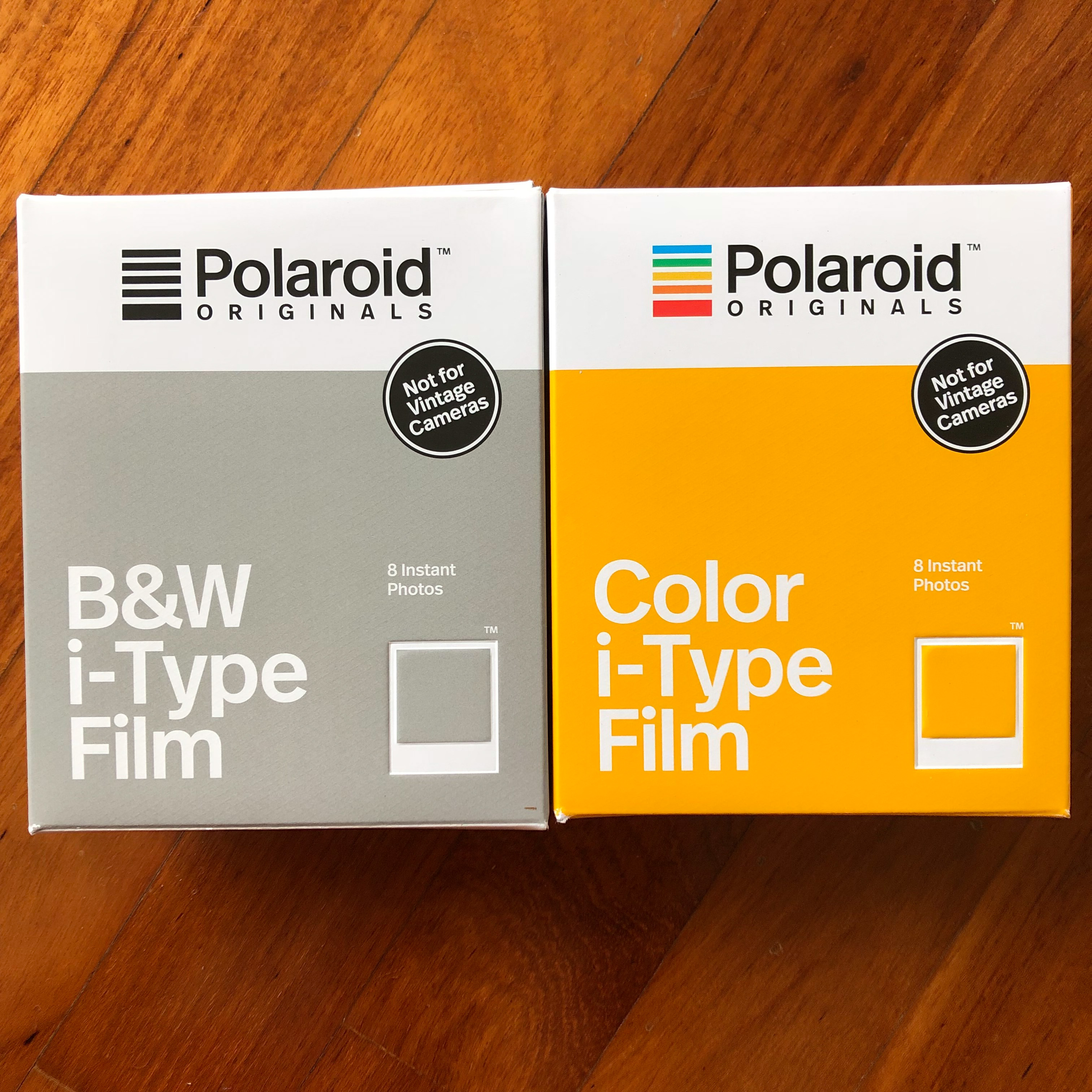 Polaroid originals Color i-Type Film 8 Instant Photos Yellow