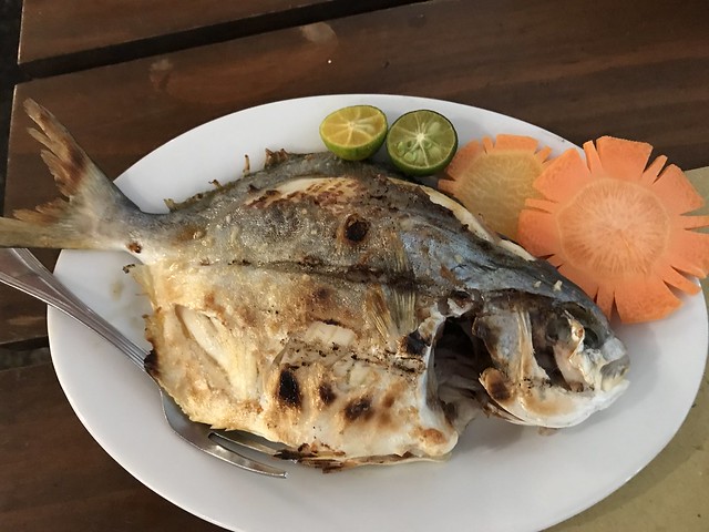 grilled pompano, cold