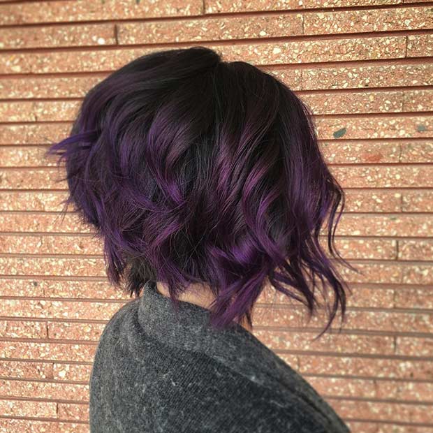 Bold Dark Purple Hair Color -Incredible Hair Color Ideas Trending 8