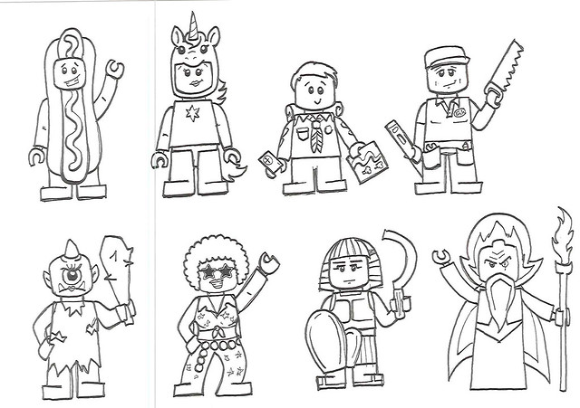 Celebrating 40 years of the LEGO Minifigure - Design Sketches for LEGO
