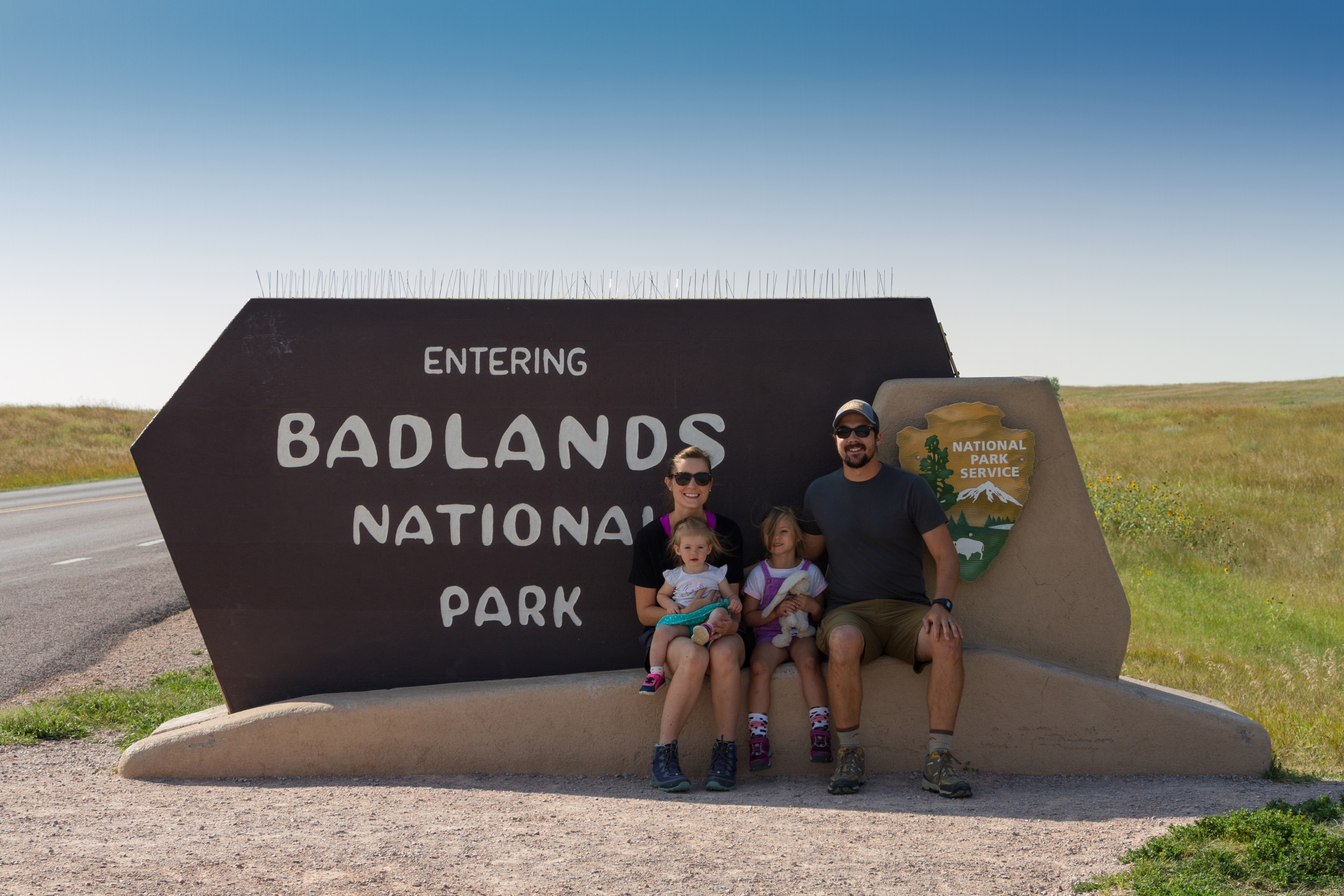out of boundaries badlands national park sign