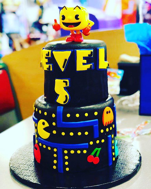 Pac-Man Inspired Birthday Cake from Sweet Treats by Jessy