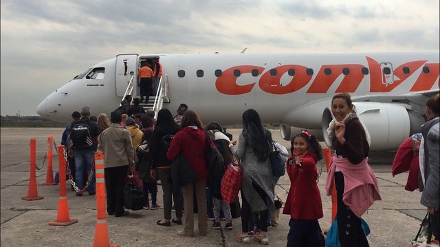 Avião da Conviasa, companhia aérea estatal venezuelana, resgata cidadãos na Argentina - Créditos: Foto: Últimas Notícias