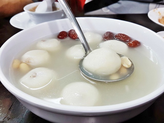 Sweet Peanut Soup With Red Bean Paste Glutinous Rice Ball