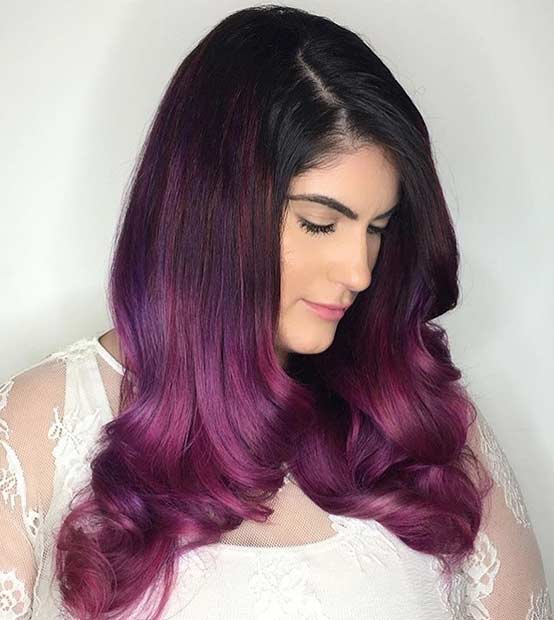 Bold Dark Purple Hair Color -Incredible Hair Color Ideas Trending 4