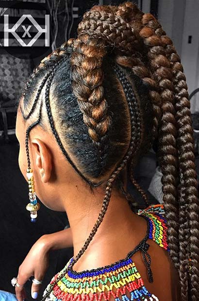 Top Braided Ponytail Hairstyles 2019 For Black Women 9