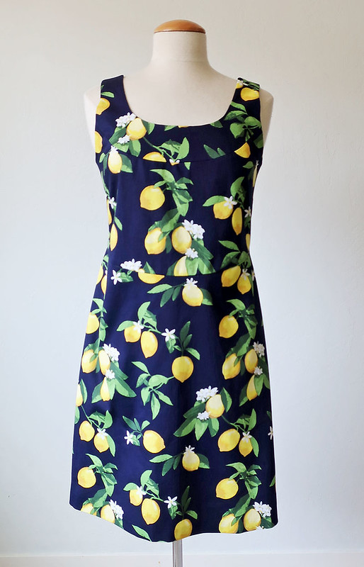 Lemon dress on form front view