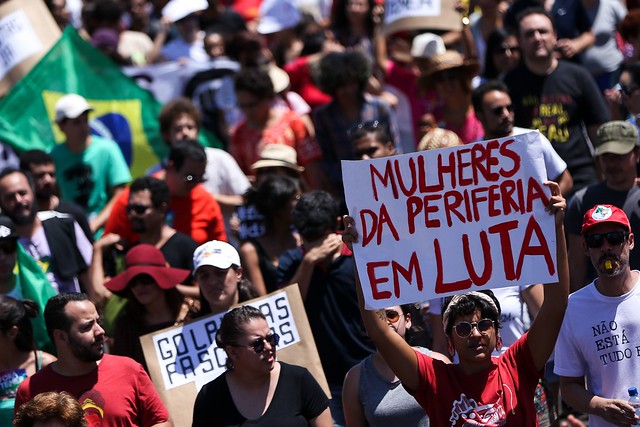 Grito dos Excluídos de 2016, manifestando contra o governo de Temer, na Esplanada dos Ministérios - Créditos: Marcelo Camargo/ Agência Brasil
