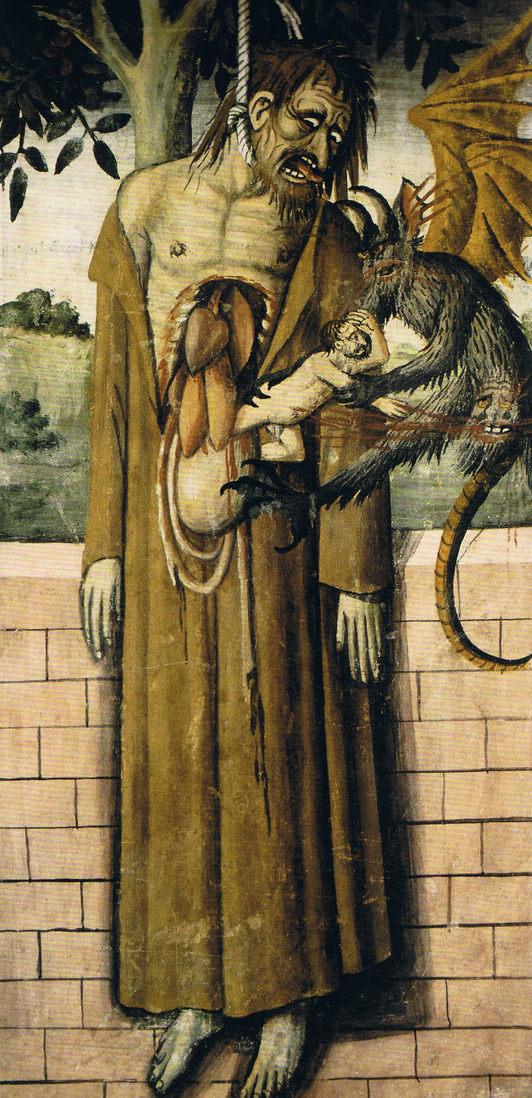 Giovanni Canavesio - The Hanging of Judas, 1492