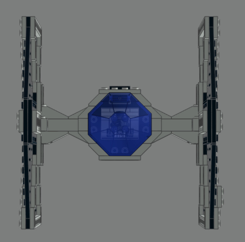 classic tie fighter front profile