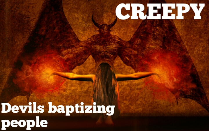Satan-baptises-people