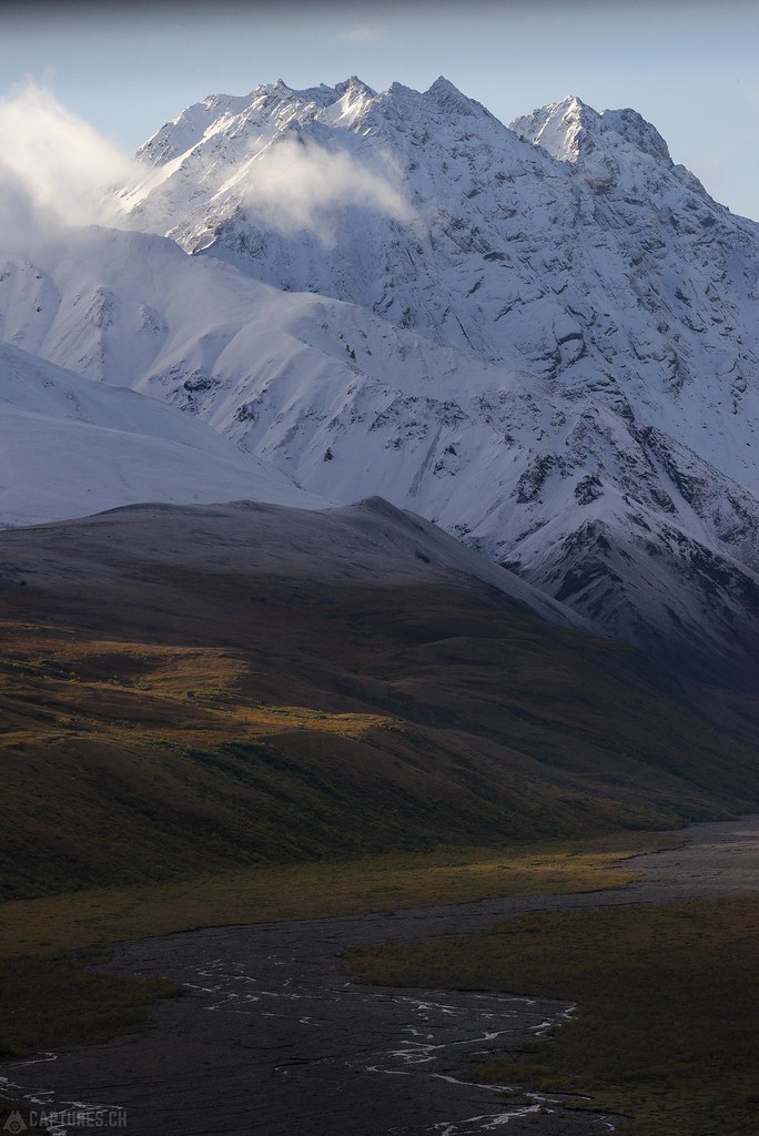 Snow covered mountain- Alaska