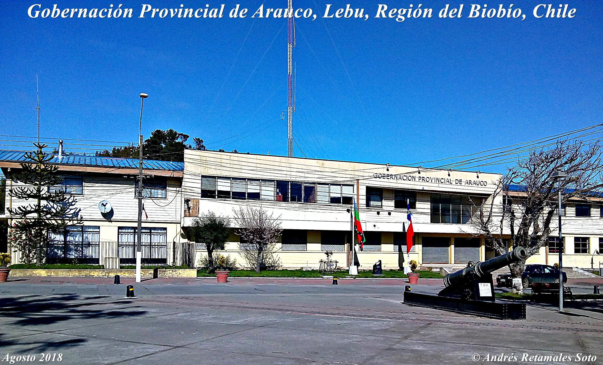 Gobernación Provincial de Arauco, Lebu, Región del Biobío, Chile, agosto 2018