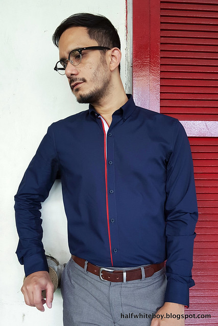 halfwhiteboy - blue shirt with red accent 04