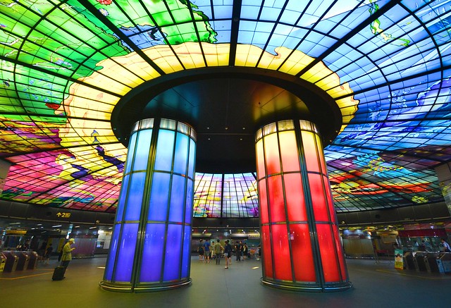 taiwan high speed rail dome of light Formosa Boulevard Station