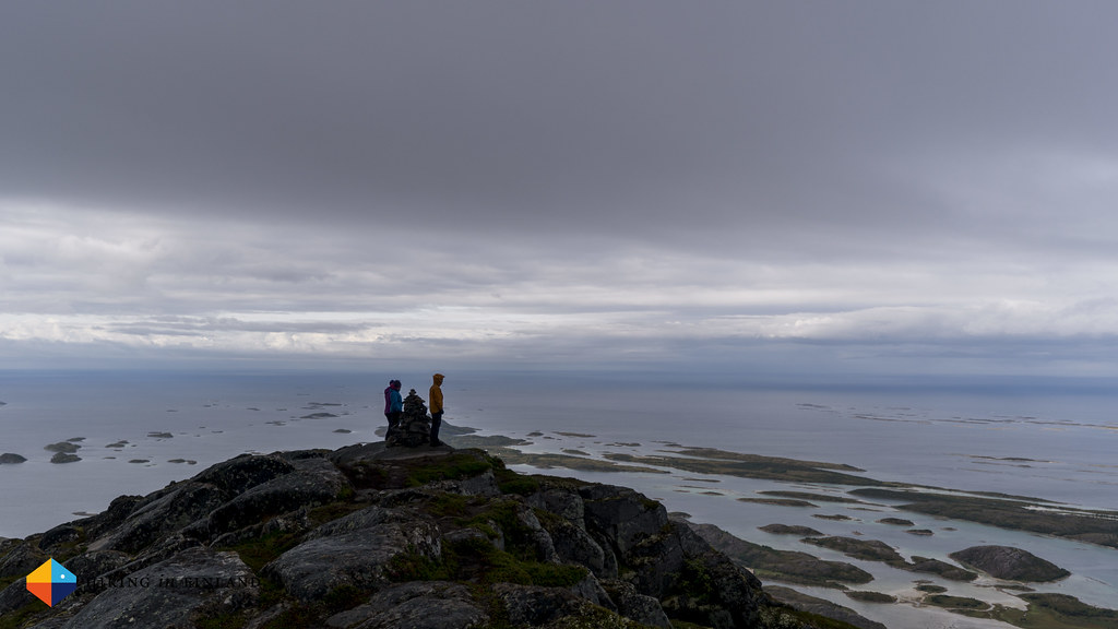 Thomas, Tina and Merete enjoying the view from Sørskottind
