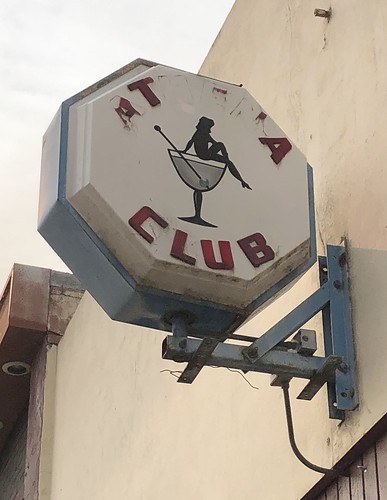 athenaclub club bar cocktail lounge weiser idaho girlie lighted advertising sign