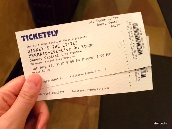  The Little Mermaid musical tickets