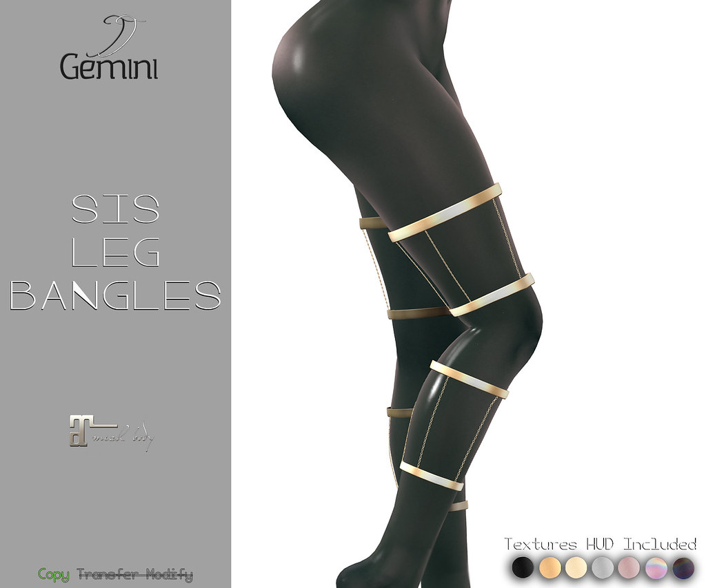 •Gemini -Sis Leg Bangles-@ Dubai Event•