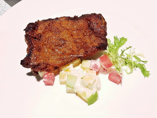 Pik Fong Tong Chicken Chop Served With Fresh Fruits