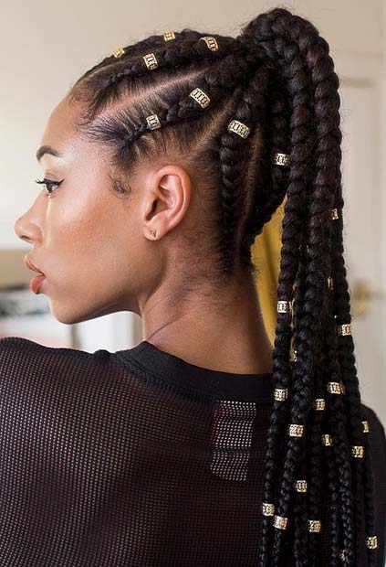 Top Braided Ponytail Hairstyles 2019 For Black Women 2