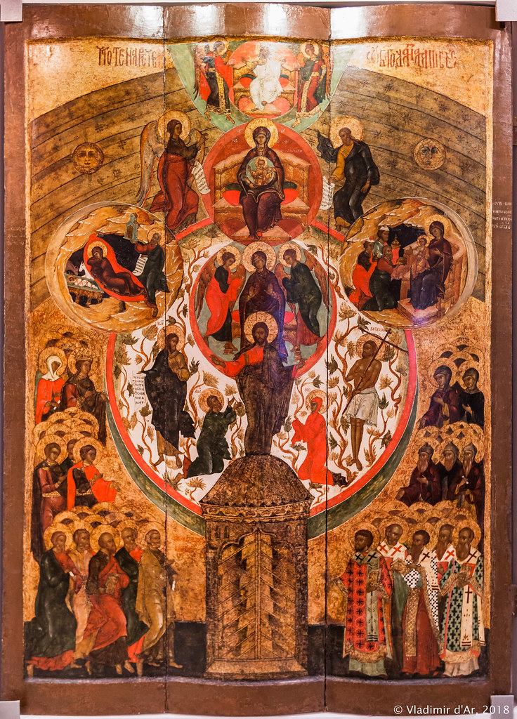 Икона Благодатное небо. XVII век.