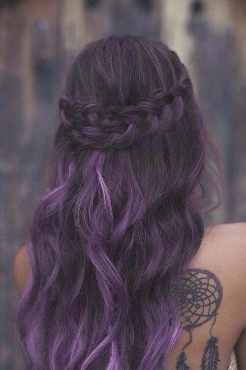 Bold Dark Purple Hair Color -Incredible Hair Color Ideas Trending 2