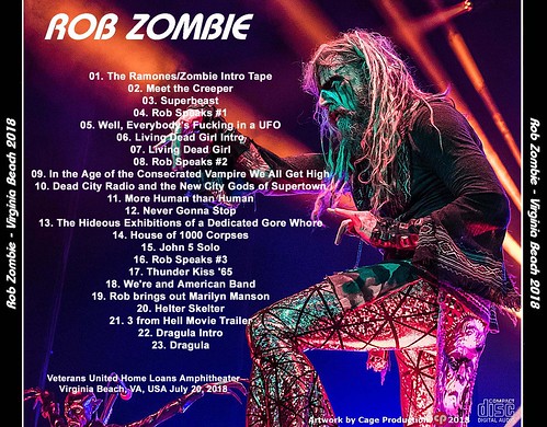 Rob Zombie-Virginia Beach 2018 back