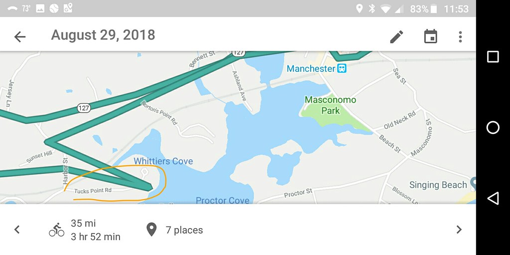 Tuck's Point ride map