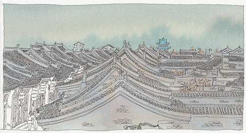 chine china shanxi pingyao sketch drawing dessin croquis urbansketch urbansketcher urbansketchers carnetdevoyage