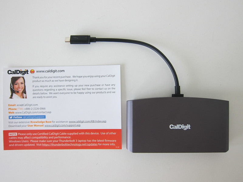 CalDigit - Thunderbolt 3 mini Dock (DisplayPort) - Box Contents